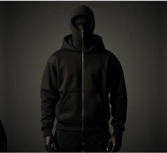 Men's Full Sleeves Zipper Hoodie with Mask